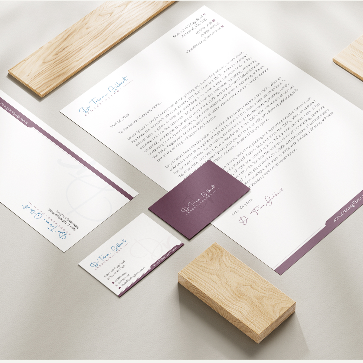 Stationery Design by Creative Jiniya for this project | Design #37232120
