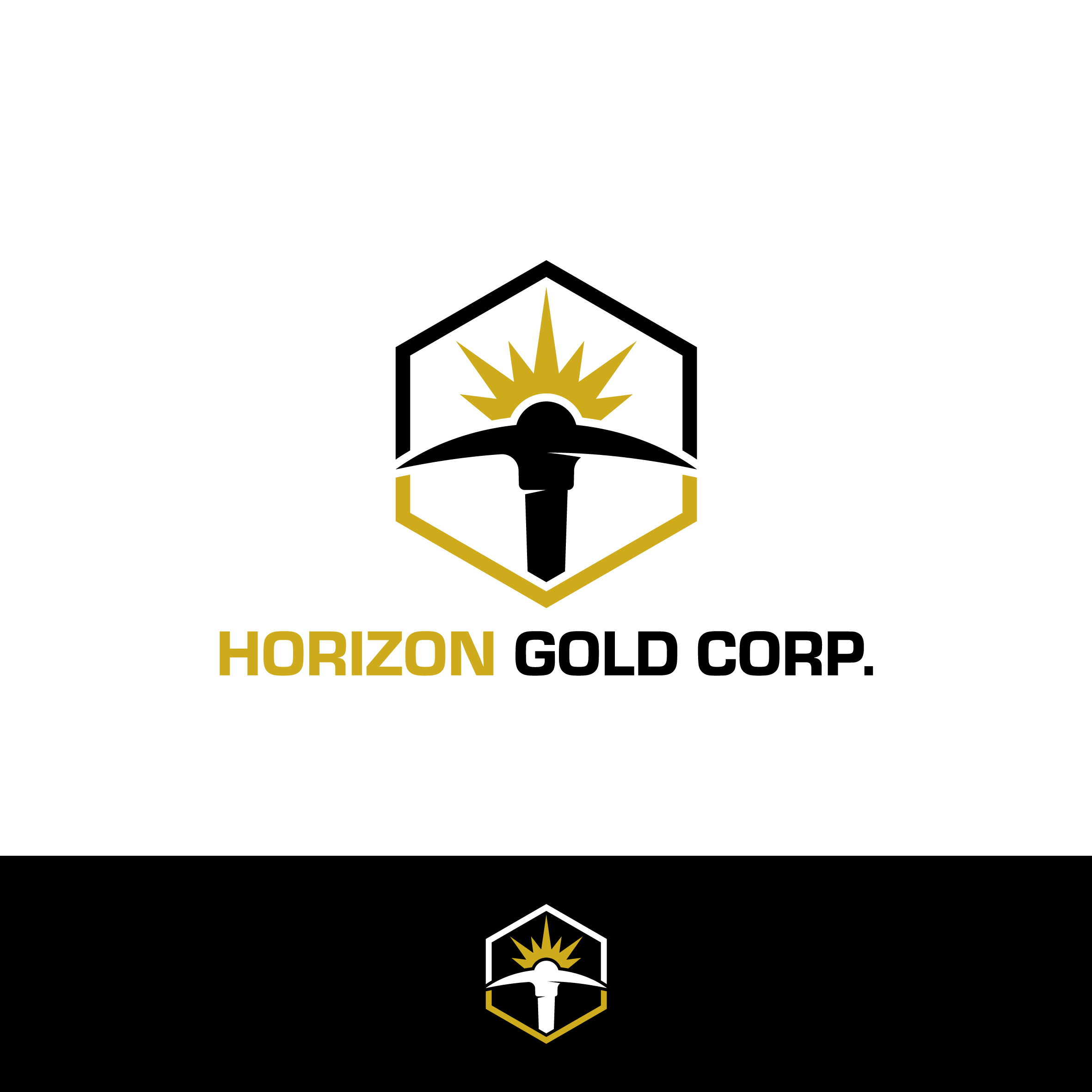 Logo Design by Aljune Castro Designs for Horizon Gold Corp. | Design #37234991
