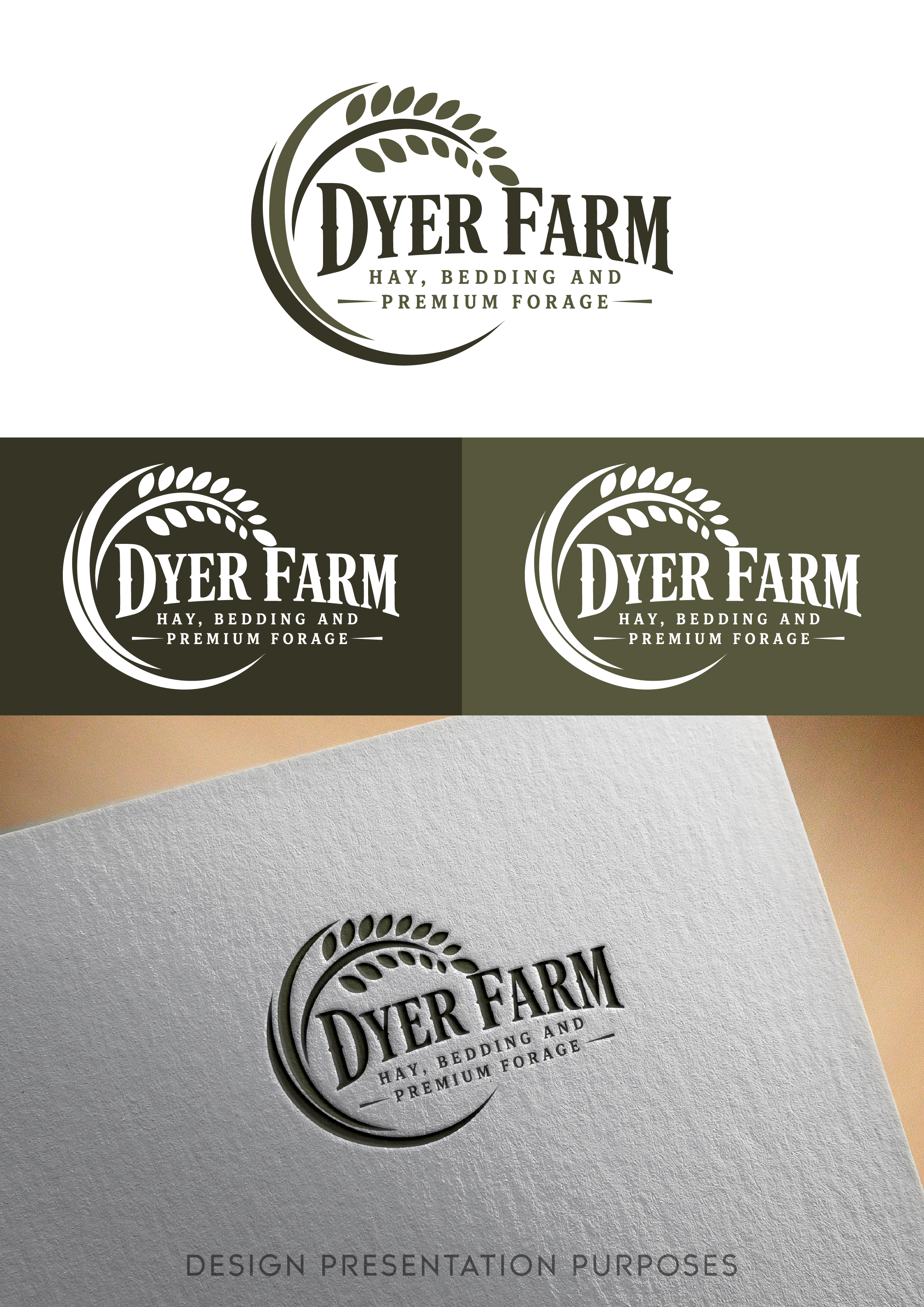 Logo Design by Creative Vect Art for Dyer Farm | Design #37235777