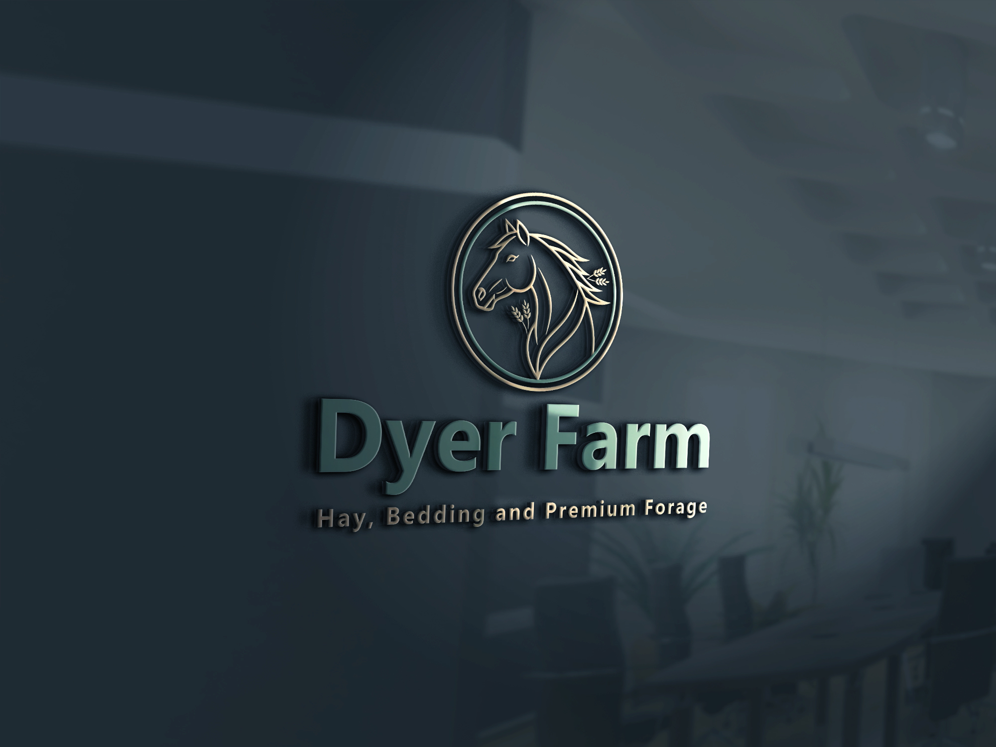 Logo Design by FARU.......... for Dyer Farm | Design #37236335