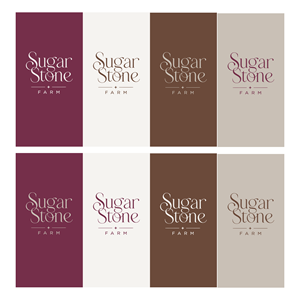 Elegant but Modern Logo for Sugar Stone Farm Branding Set (Flower Farm and Agrotourism)