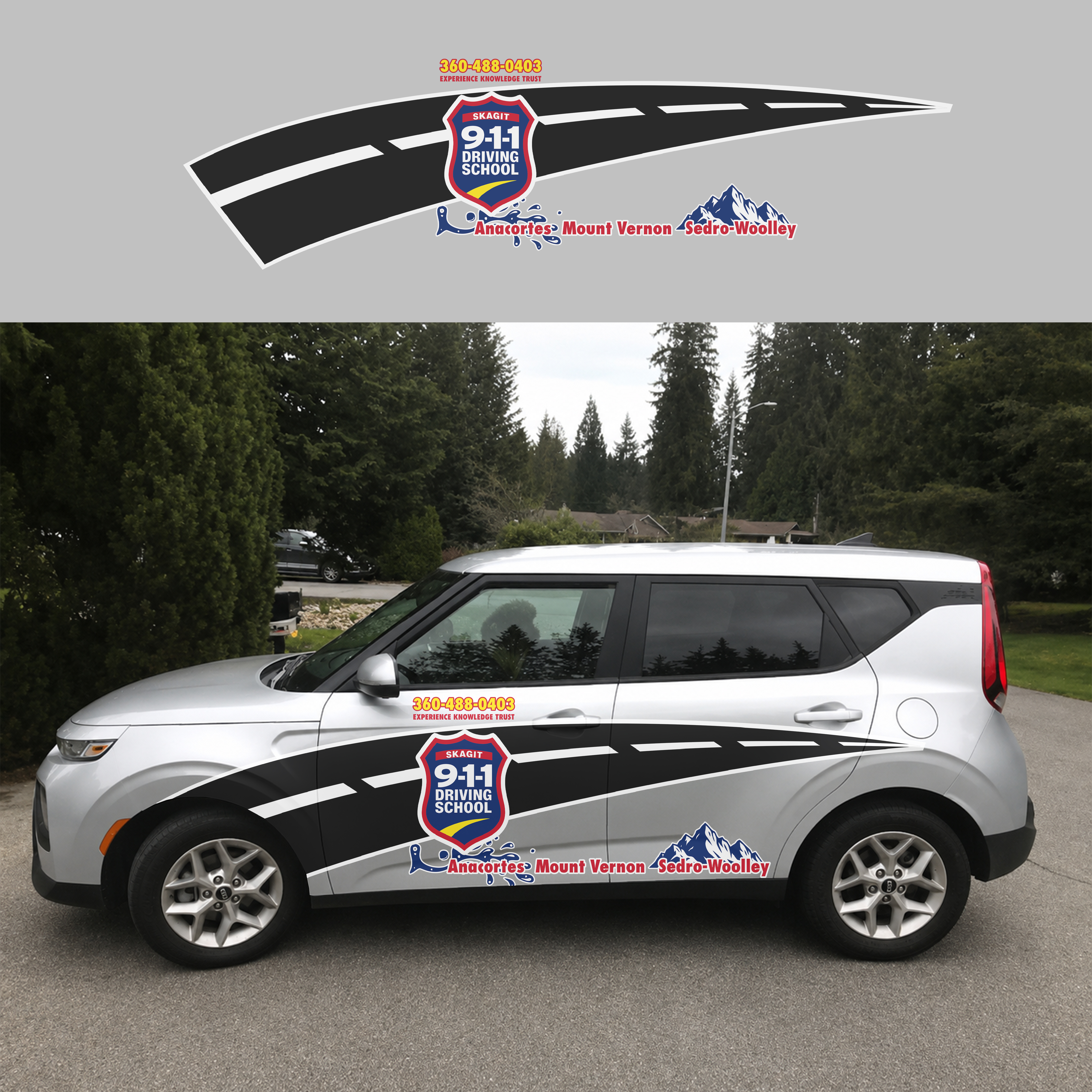 Graphic Design by FLOWSTATE UNION for Skagit 911 Driving School | Design #37268266