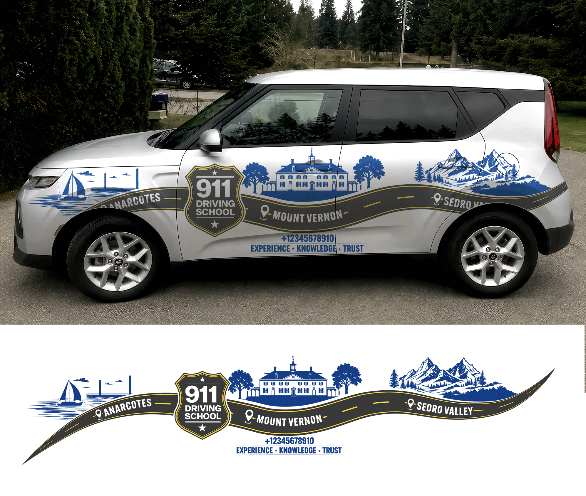 Graphic Design by Rickyy for Skagit 911 Driving School | Design #37246093