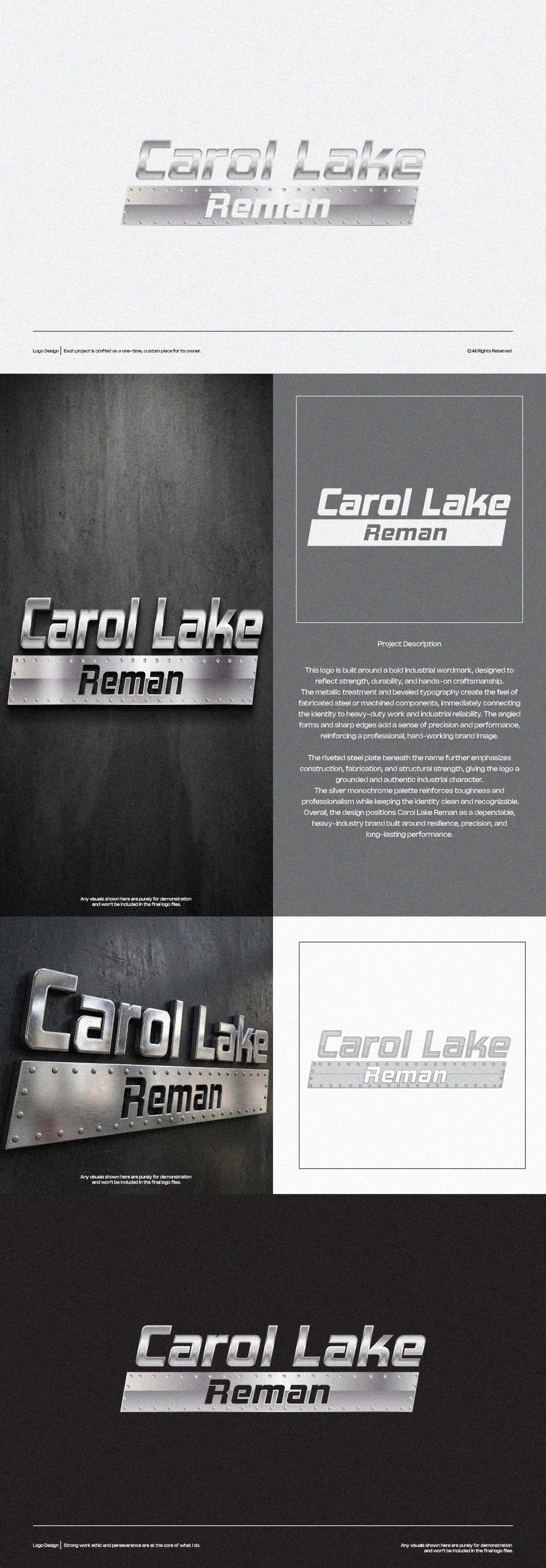 Logo Design by Gol D Roger™ for Carol lake metal works  | Design #37249778