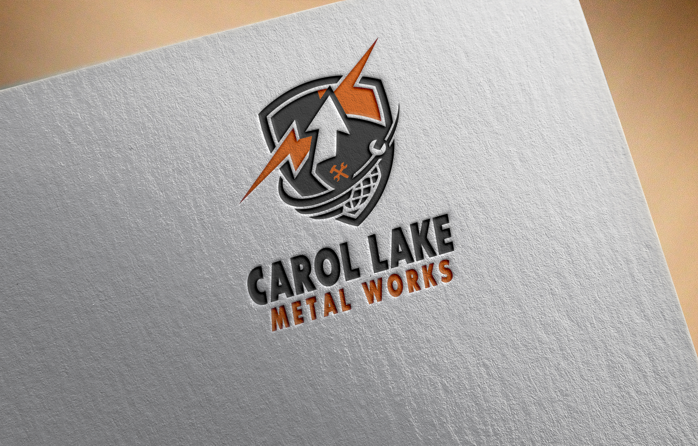 Logo Design by FARU.......... for Carol lake metal works  | Design #37252571