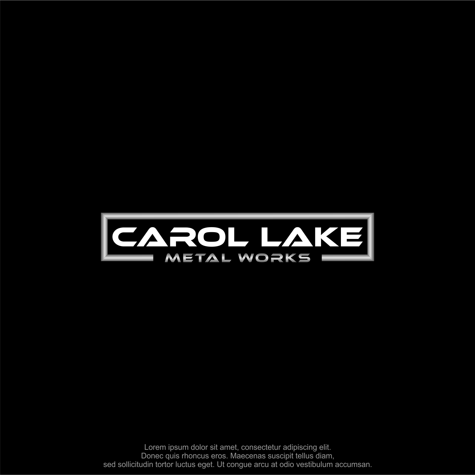 Logo Design by M.Syaiful Huda for Carol lake metal works  | Design #37248564