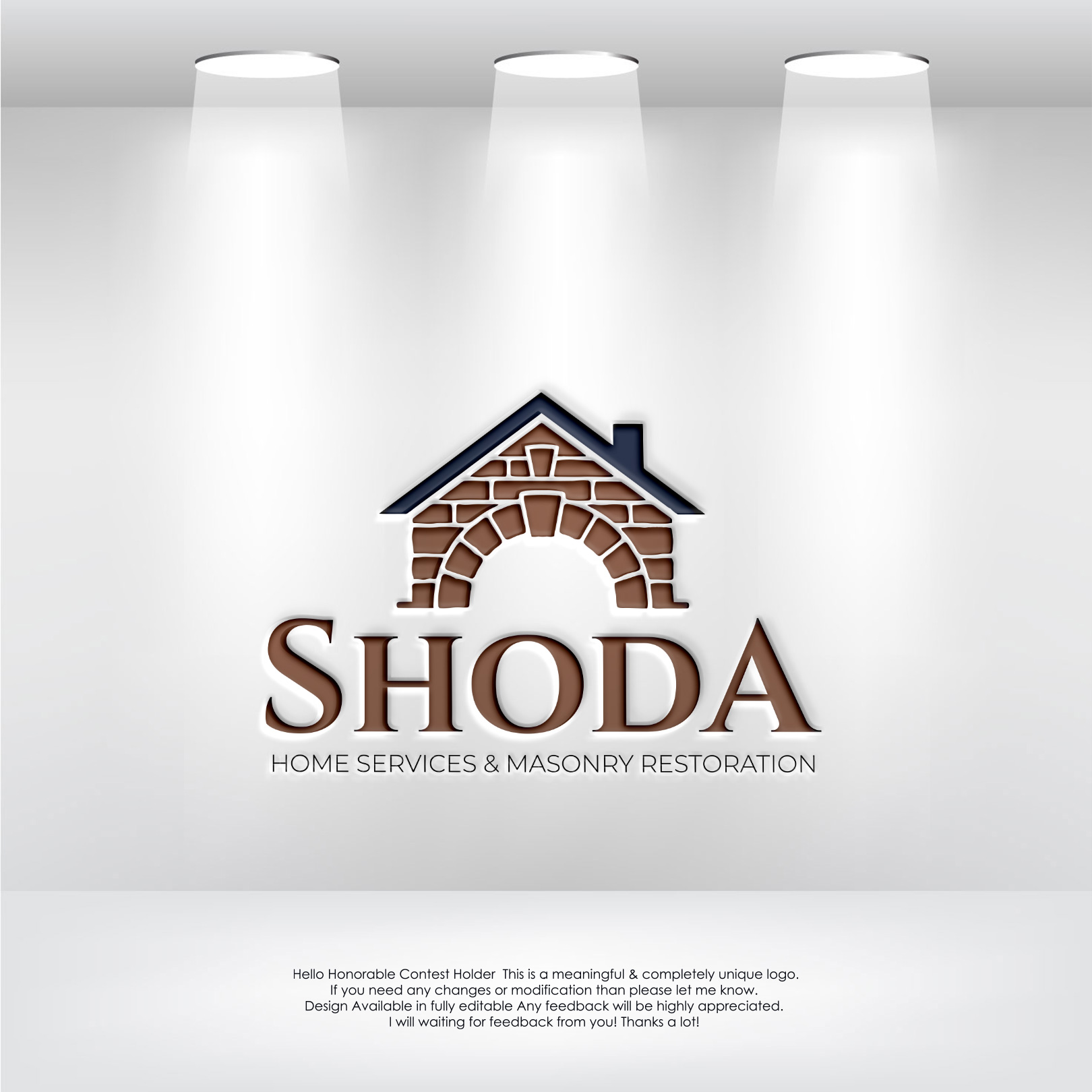 Design de Logo par LogoEon pour Shoda Home Services & Masonry Restoration | Design #37251264