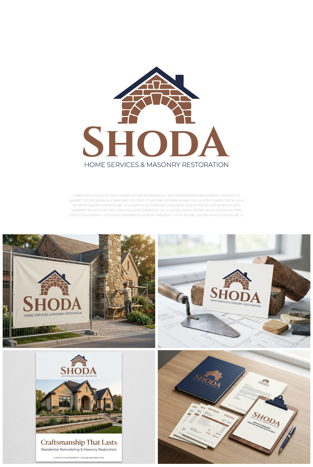 Design de Logo par LogoEon pour Shoda Home Services & Masonry Restoration | Design #37251266