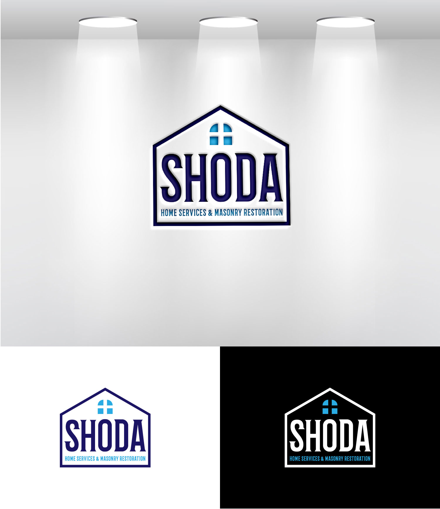 Logo Design by Mi Design1 for Shoda Home Services & Masonry Restoration | Design #37251722