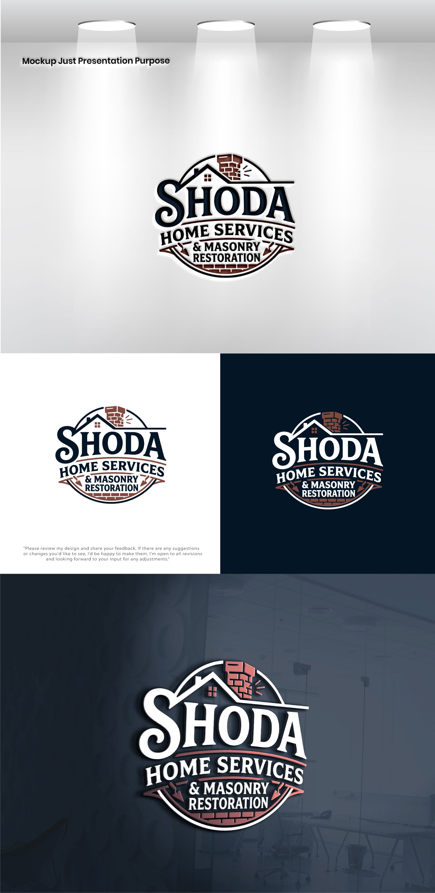 Design de Logo par Pixel Foundry pour Shoda Home Services & Masonry Restoration | Design #37250615