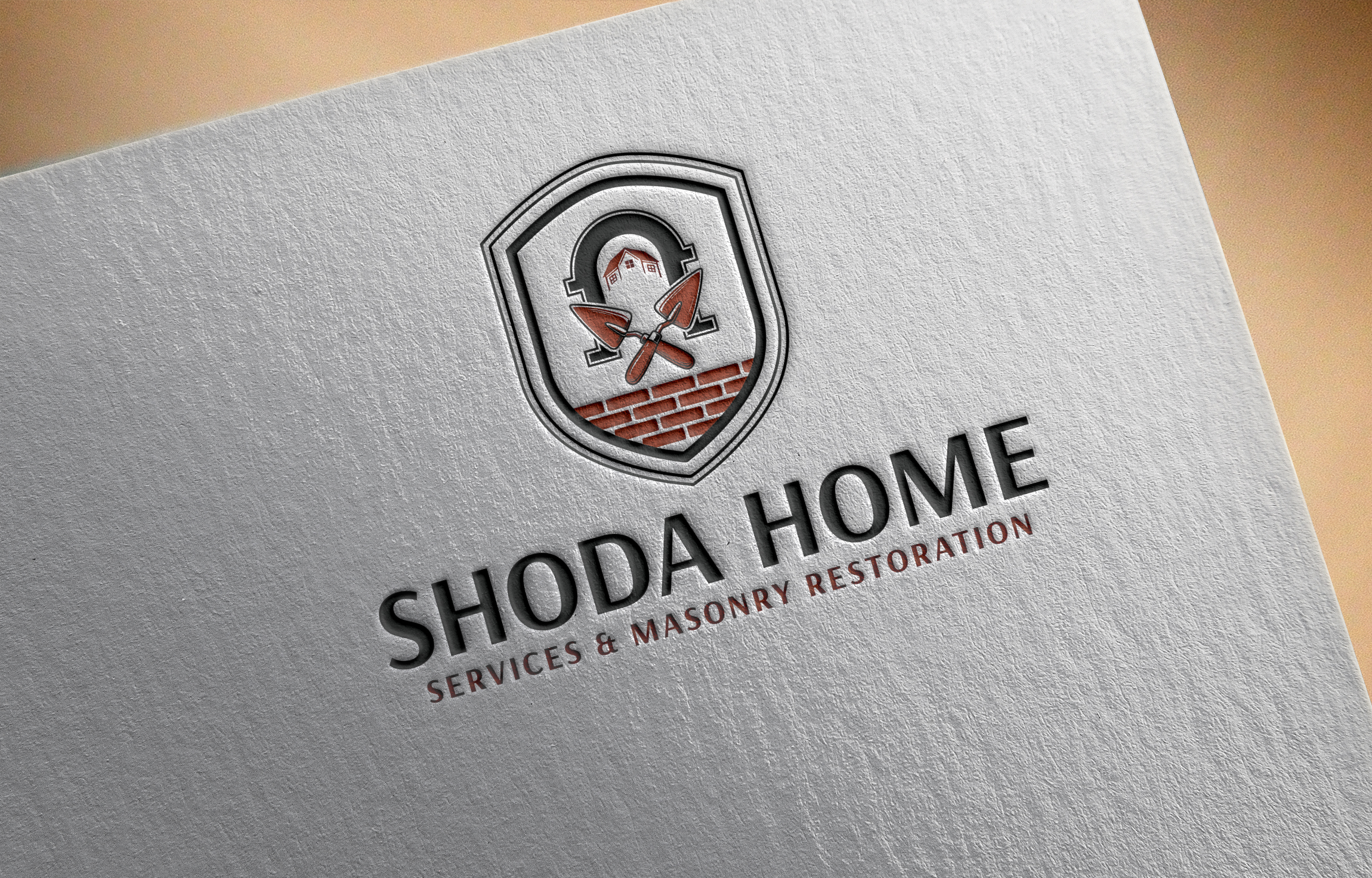 Logo Design by FARU.......... for Shoda Home Services & Masonry Restoration | Design #37252408