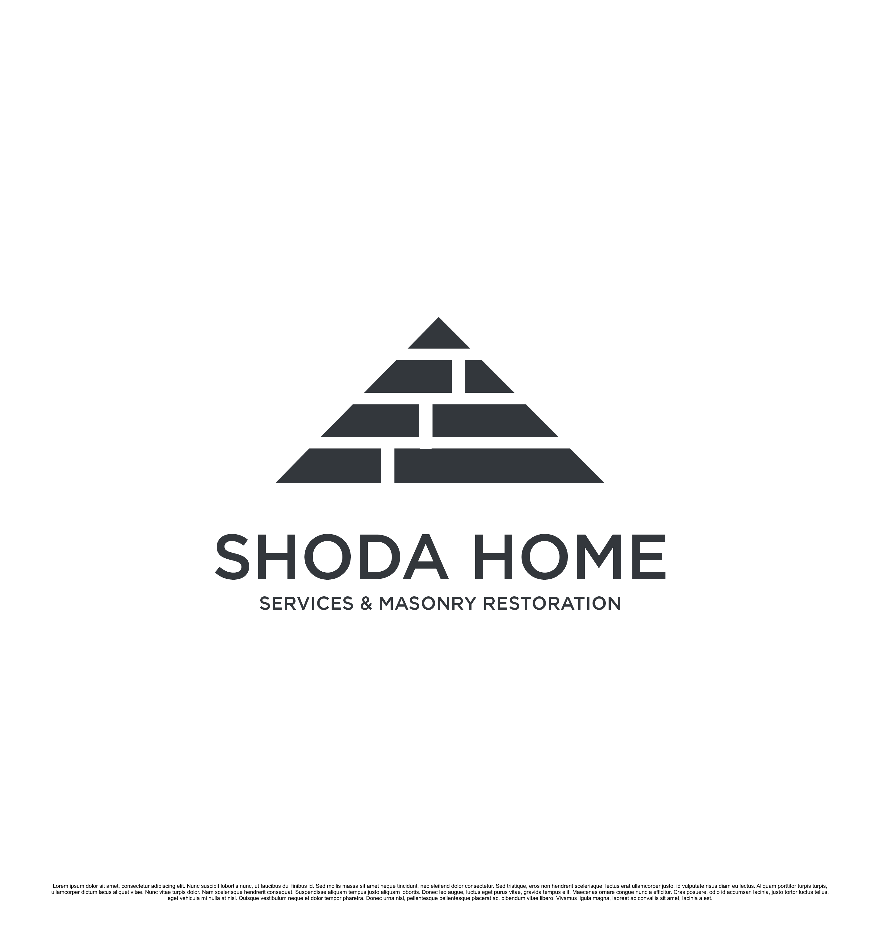 Logo-Design von kebusibud für Shoda Home Services & Masonry Restoration | Design #37250433