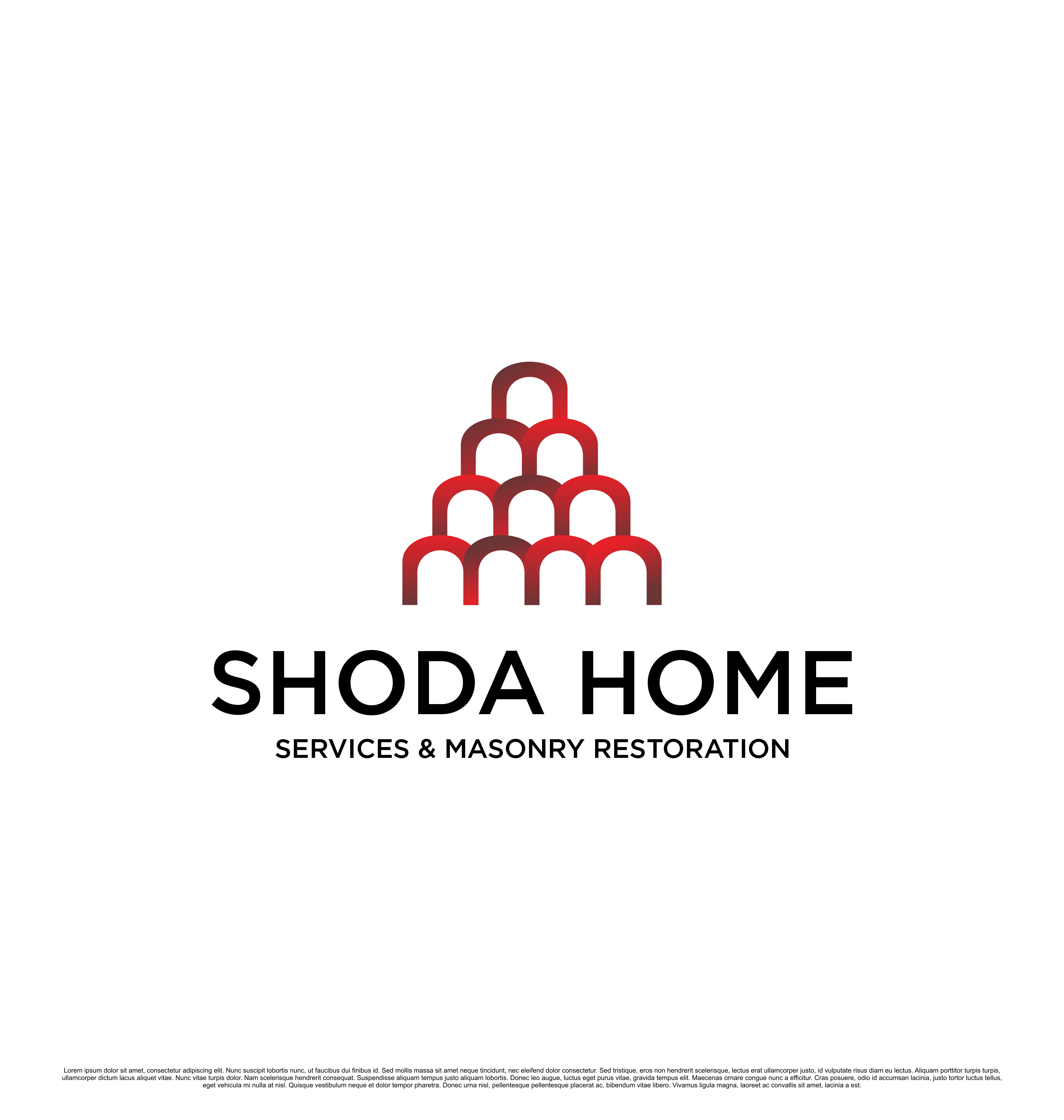 Logo-Design von kebusibud für Shoda Home Services & Masonry Restoration | Design #37250434