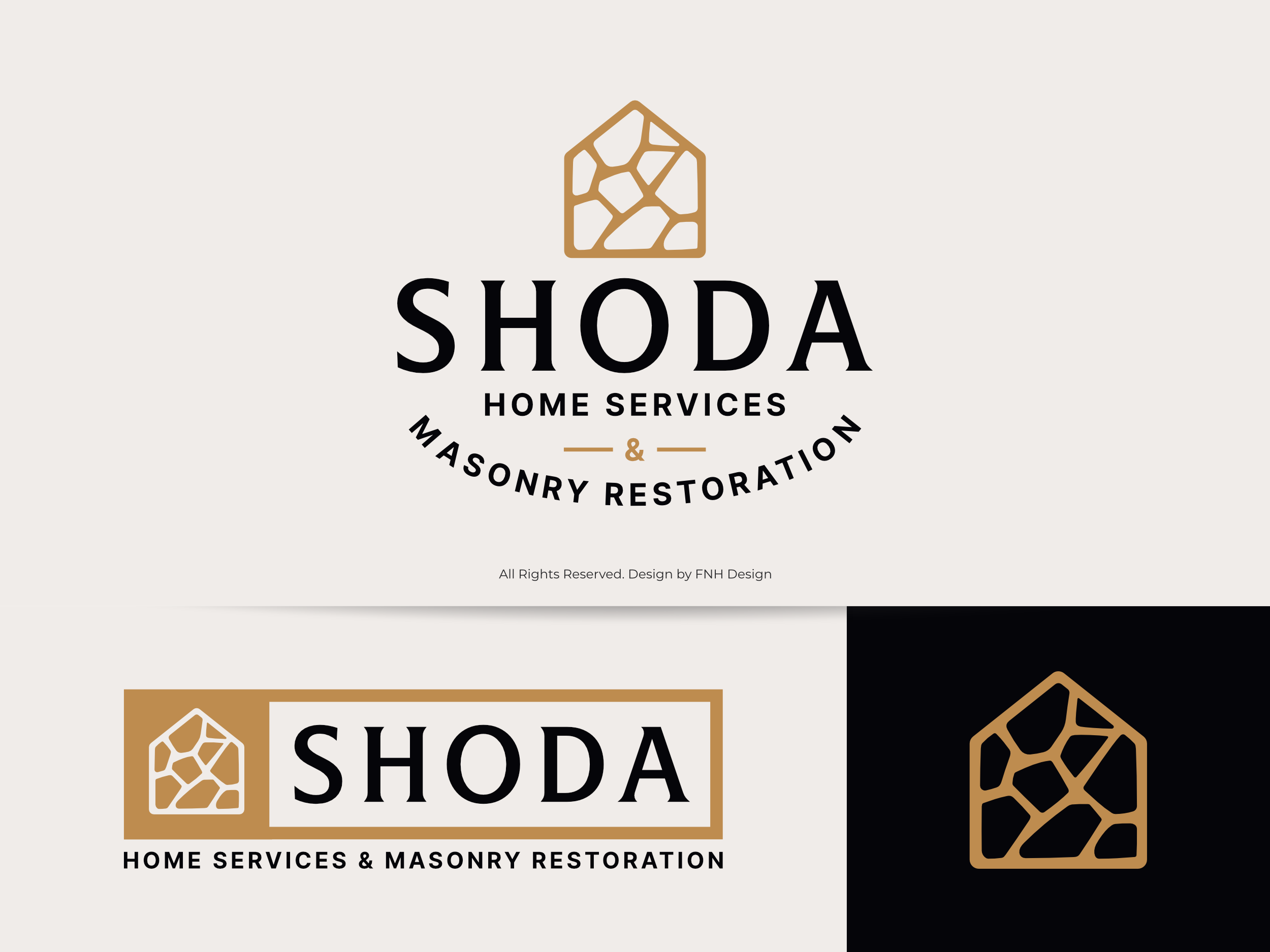 Logo Design by FNH Design for Shoda Home Services & Masonry Restoration | Design #37253178