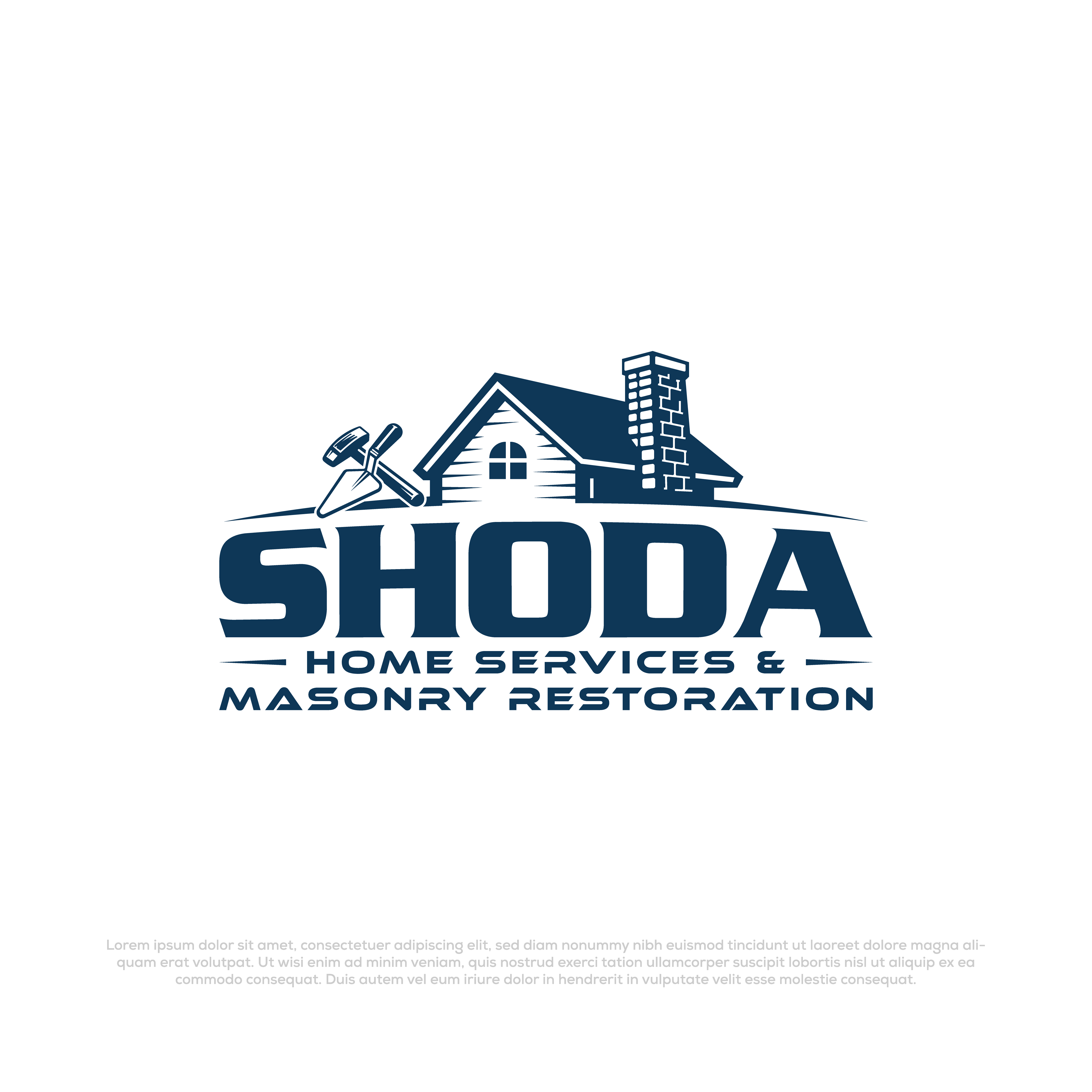 Logo-Design von InkPilot_Studio™ für Shoda Home Services & Masonry Restoration | Design #37265345