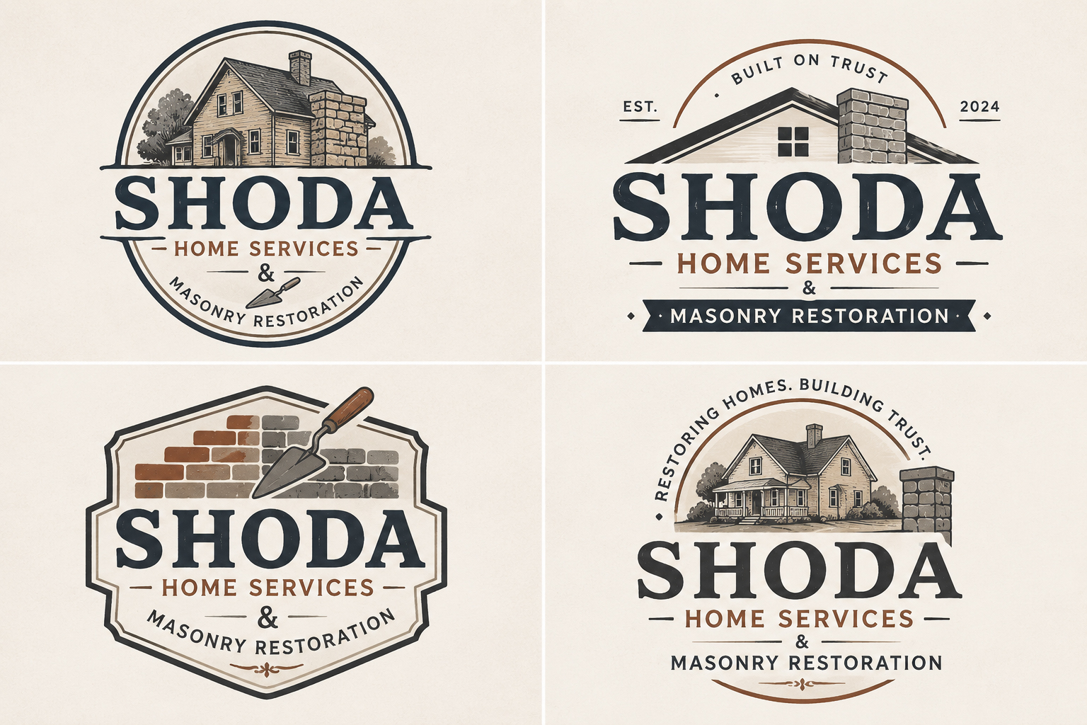 Logo Design by Mst. Rima Banu for Shoda Home Services & Masonry Restoration | Design #37257443