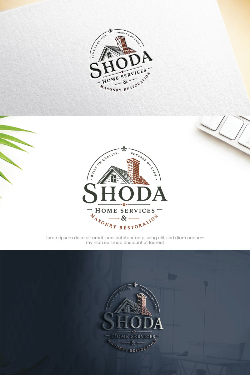 Logo Design by Hamza  Al-Muttalib for Shoda Home Services & Masonry Restoration | Design #37251260