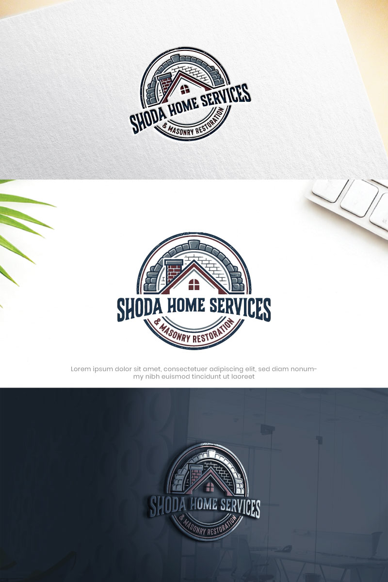 Logo Design by Hamza  Al-Muttalib for Shoda Home Services & Masonry Restoration | Design #37251261
