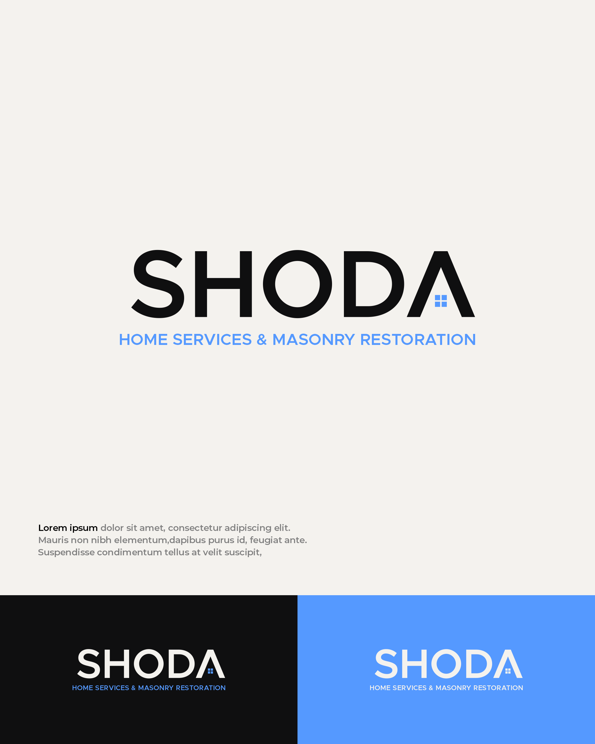 Logo Design by Mantra™ for Shoda Home Services & Masonry Restoration | Design #37256098