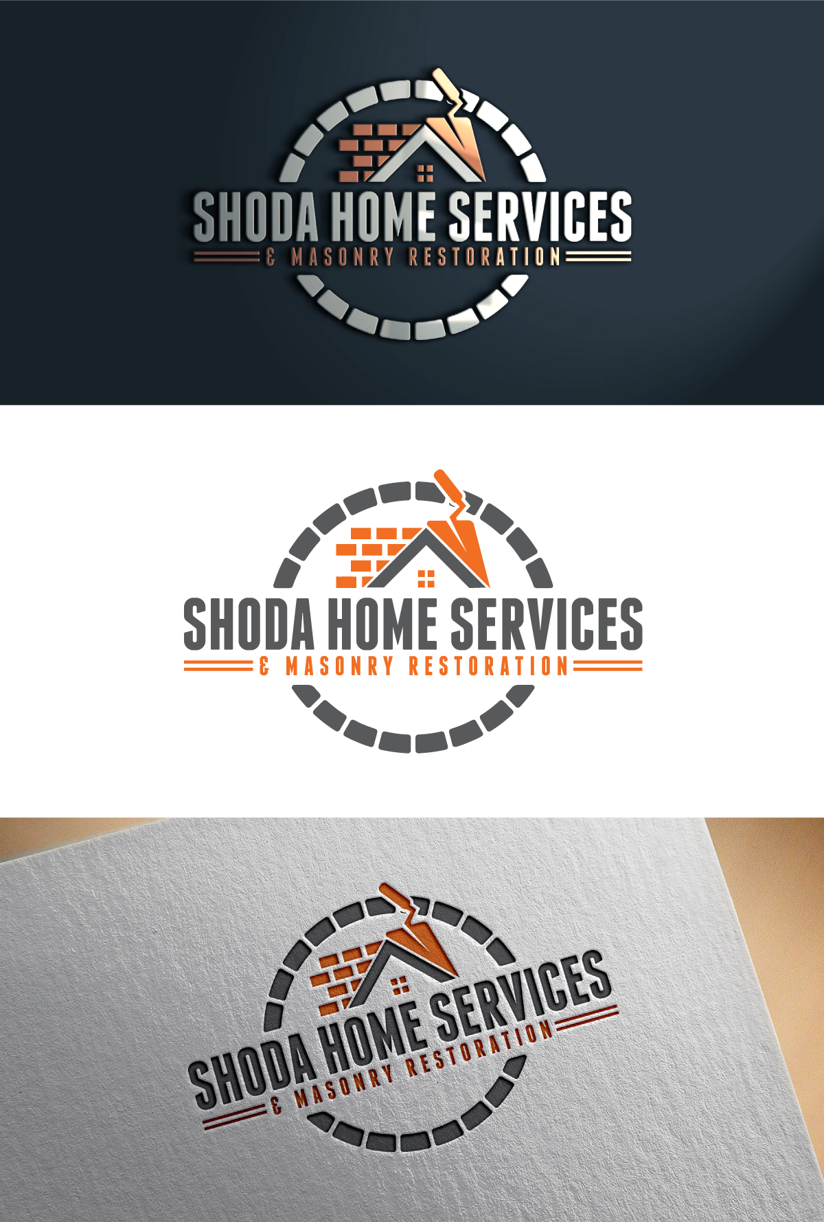 Logo Design by ariba6269 for Shoda Home Services & Masonry Restoration | Design #37250263