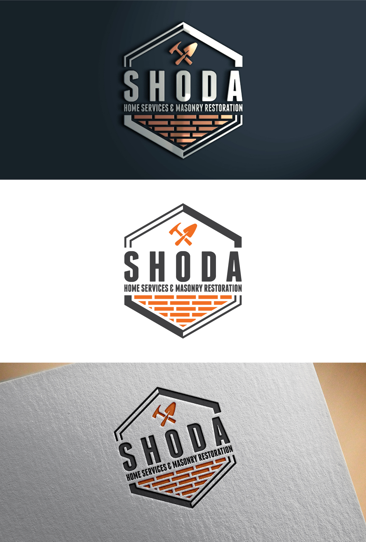 Logo Design by ariba6269 for Shoda Home Services & Masonry Restoration | Design #37250339