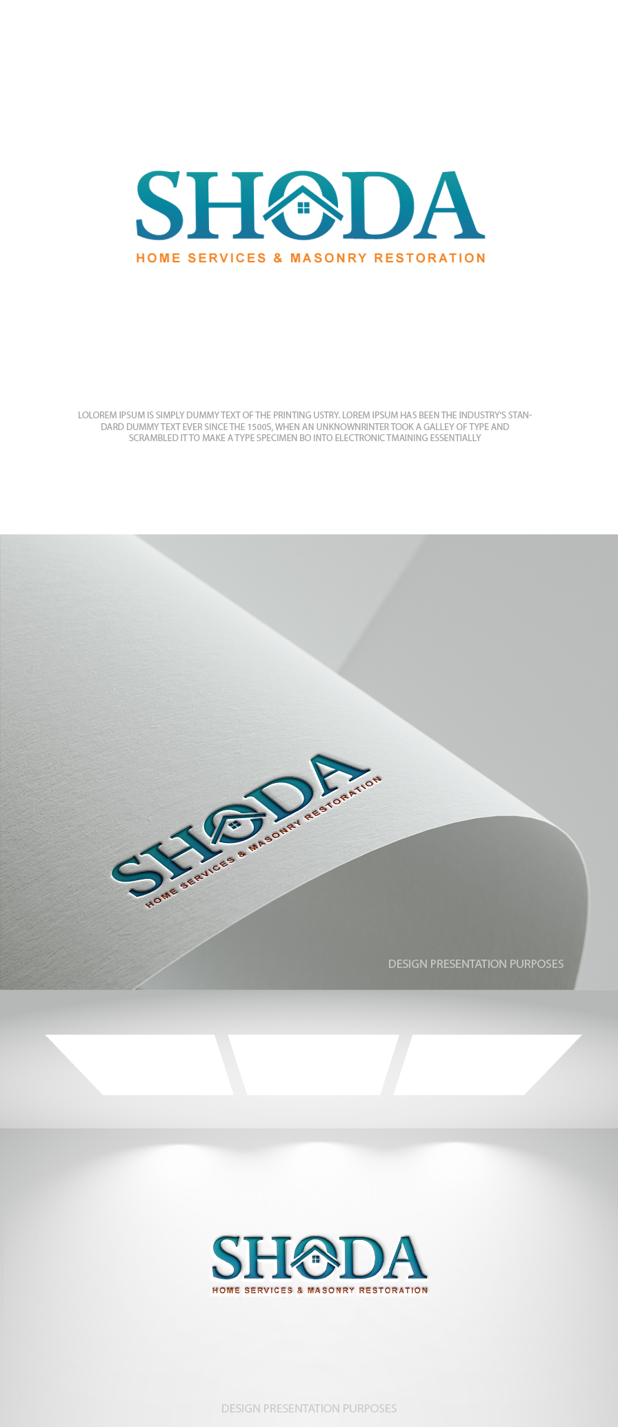 Design de Logo par zebronicgraphic pour Shoda Home Services & Masonry Restoration | Design #37249941
