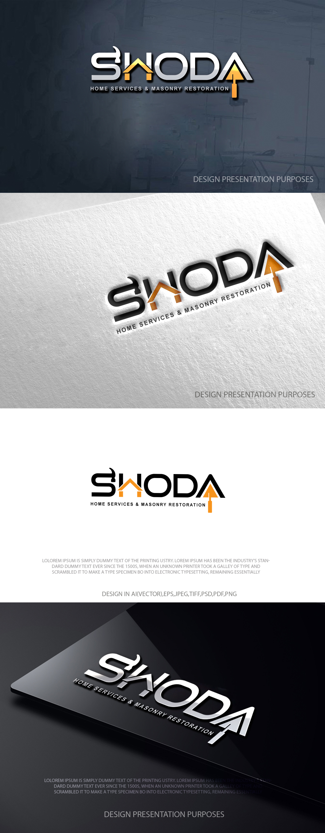 Design de Logo par zebronicgraphic pour Shoda Home Services & Masonry Restoration | Design #37250611