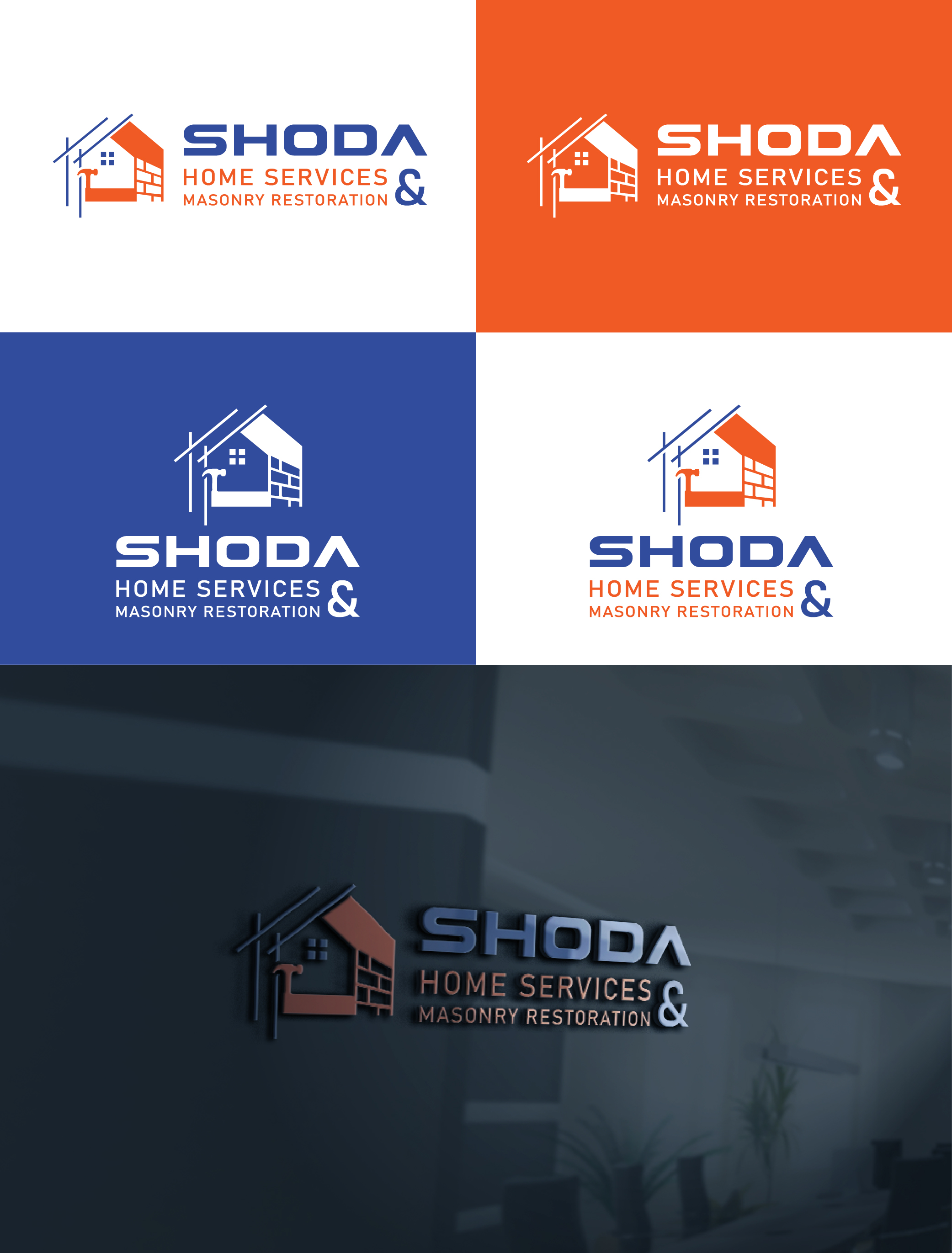 Design de Logo par AL-BARAKAH pour Shoda Home Services & Masonry Restoration | Design #37250090