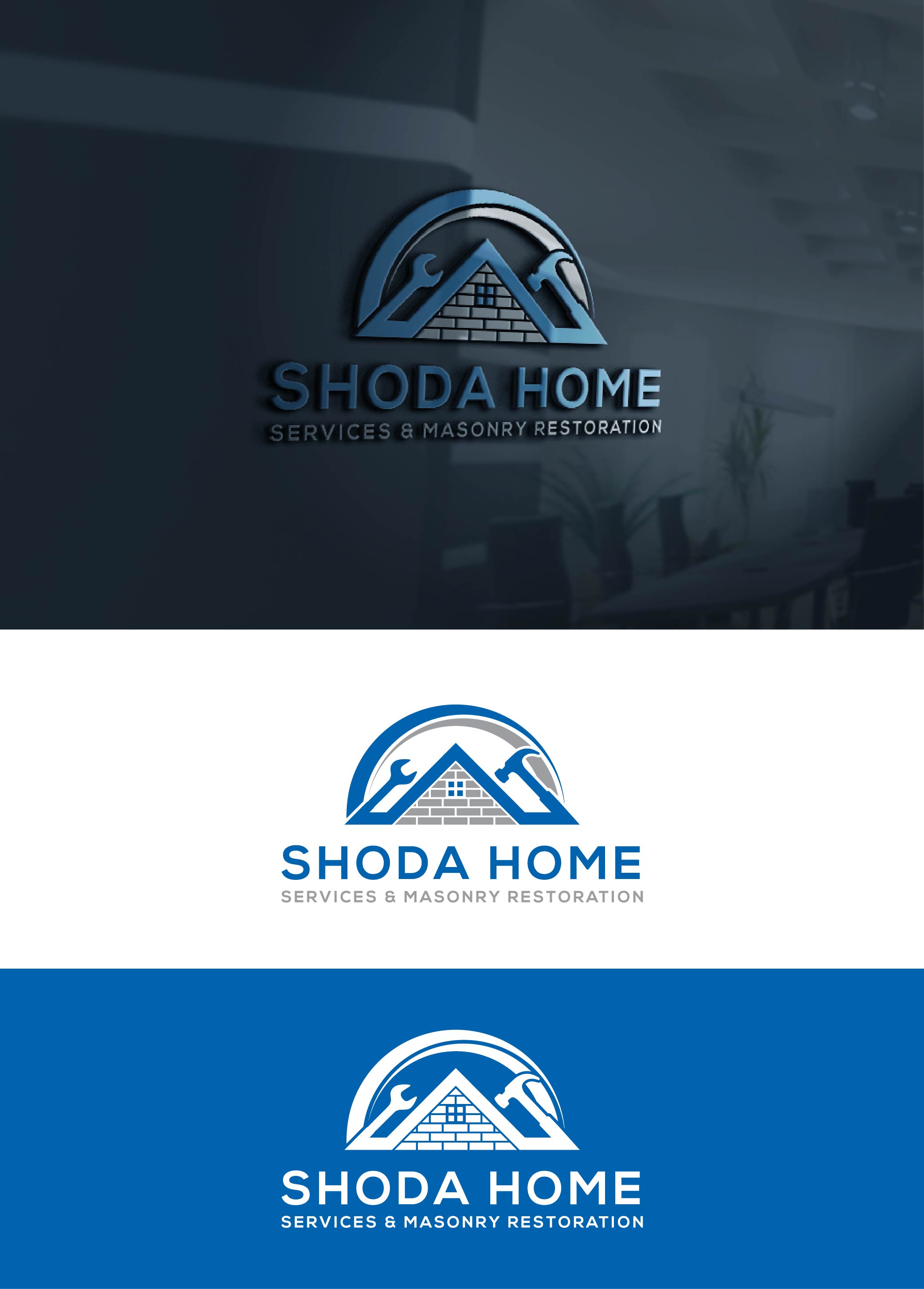 Design de Logo par AL-BARAKAH pour Shoda Home Services & Masonry Restoration | Design #37250299