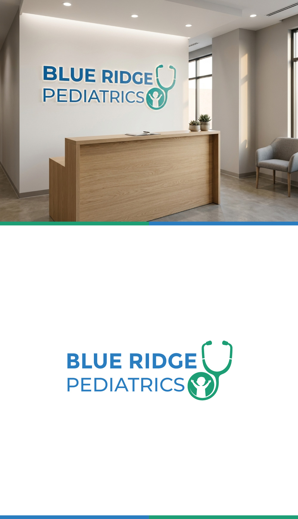Logo Design by LogoEon for Blue Ridge Pediatrics | Design #37248846