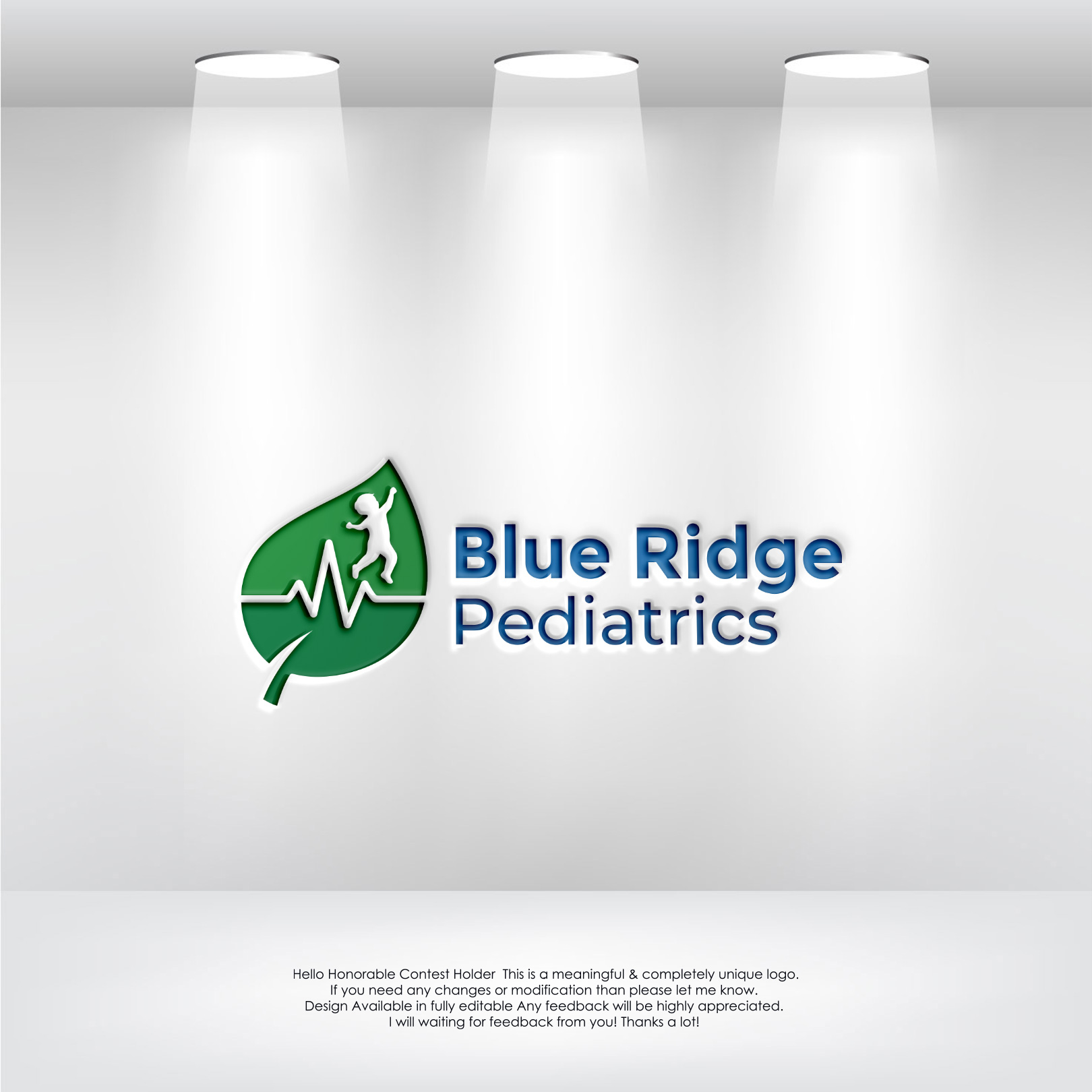 Logo Design by LogoEon for Blue Ridge Pediatrics | Design #37248870
