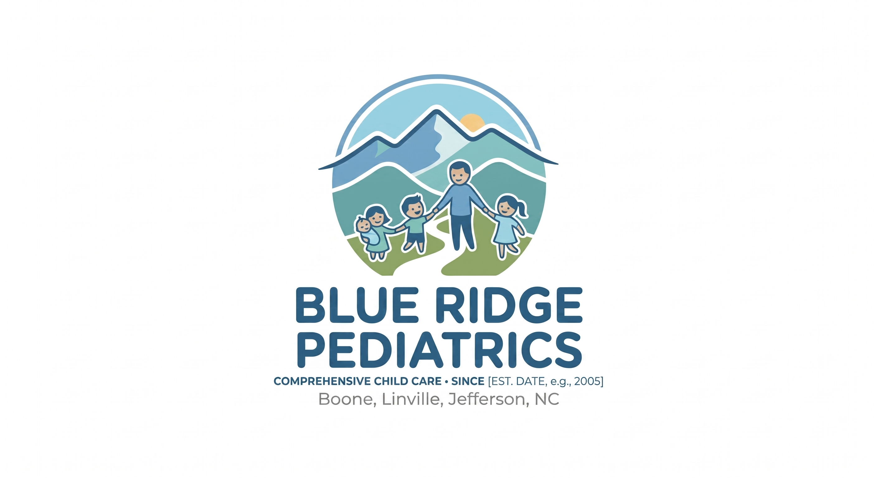 Logo Design by Logotruck for Blue Ridge Pediatrics | Design #37248789