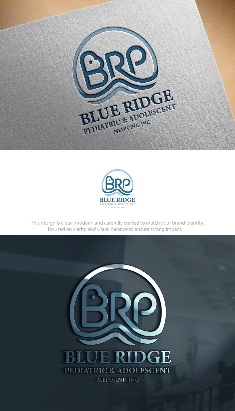 Logo Design by Hamza  Al-Muttalib for Blue Ridge Pediatrics | Design #37252545