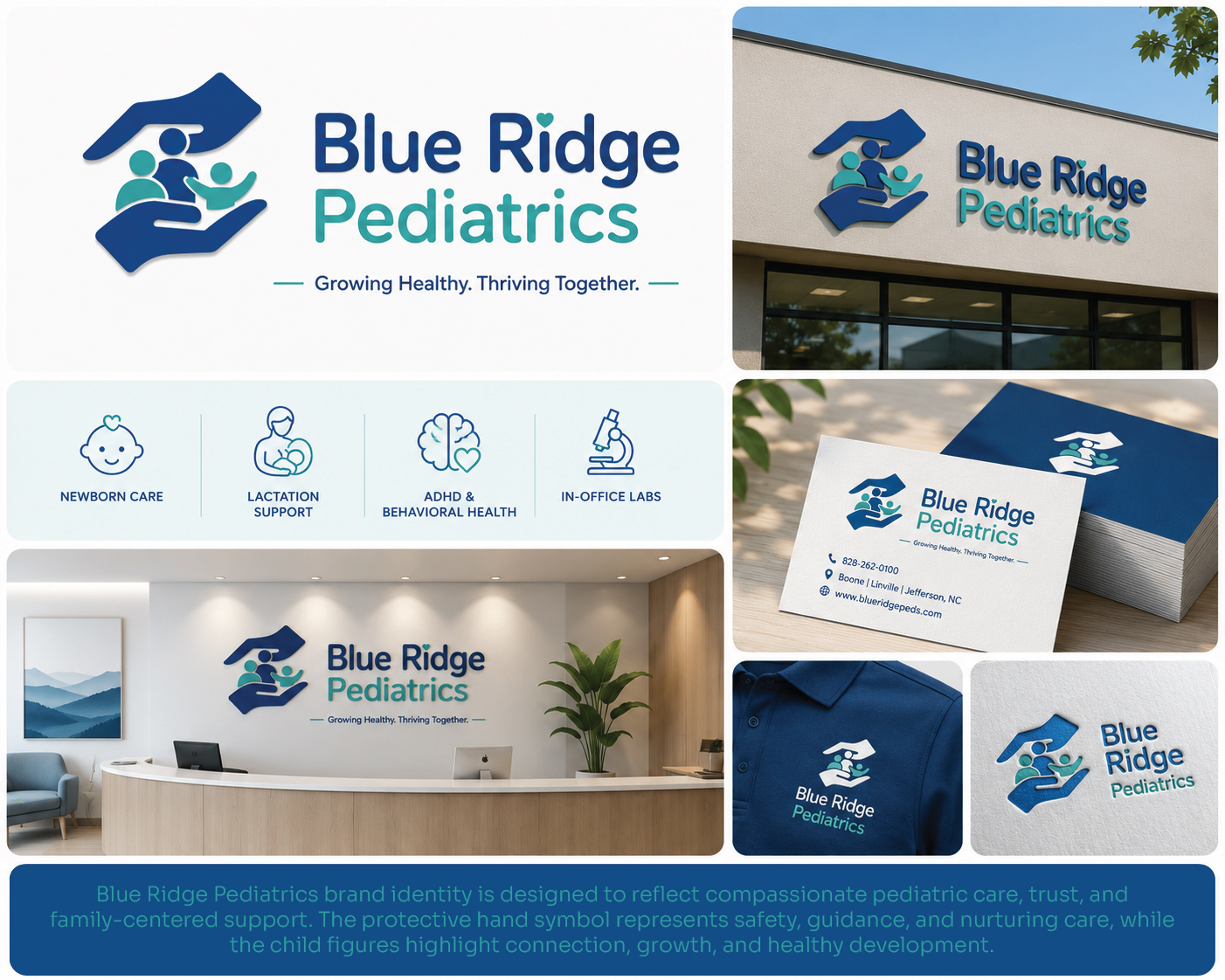 Logo-Design von Najmul271 für Blue Ridge Pediatrics | Design #37251407