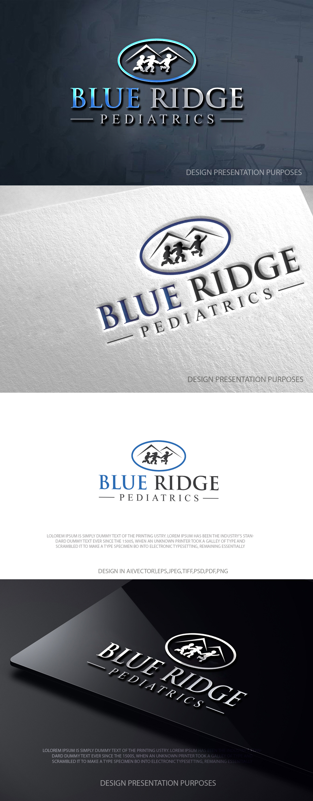 Design de Logo par zebronicgraphic pour Blue Ridge Pediatrics | Design #37249710