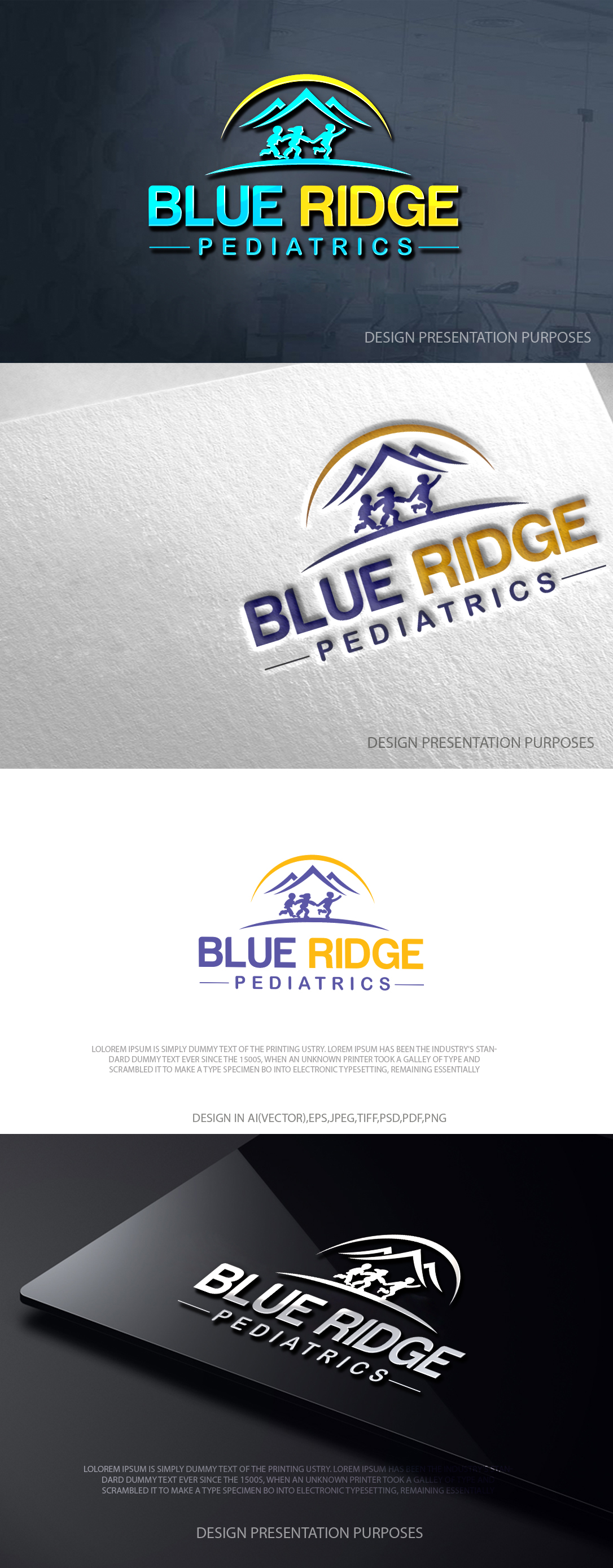 Design de Logo par zebronicgraphic pour Blue Ridge Pediatrics | Design #37249711