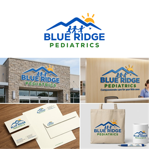 Logo Design by saher khan 2 for Blue Ridge Pediatrics | Design: #37248265