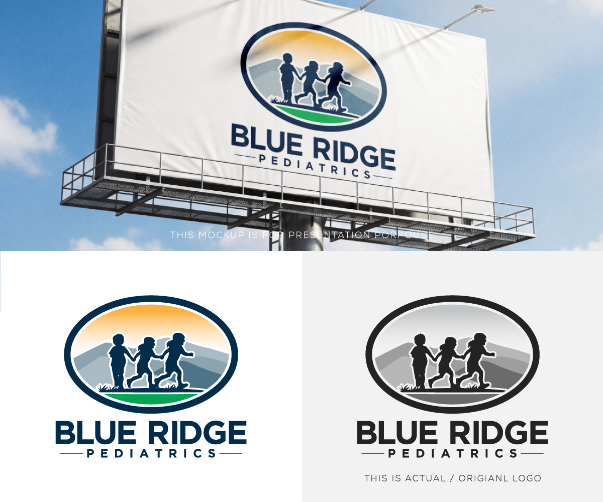 Logo Design by Ansh Design for Blue Ridge Pediatrics | Design #37283100