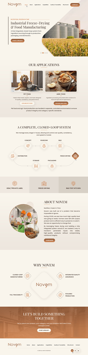 Web Design par Dreams Designs pour Novem Canada | Design : #37291336