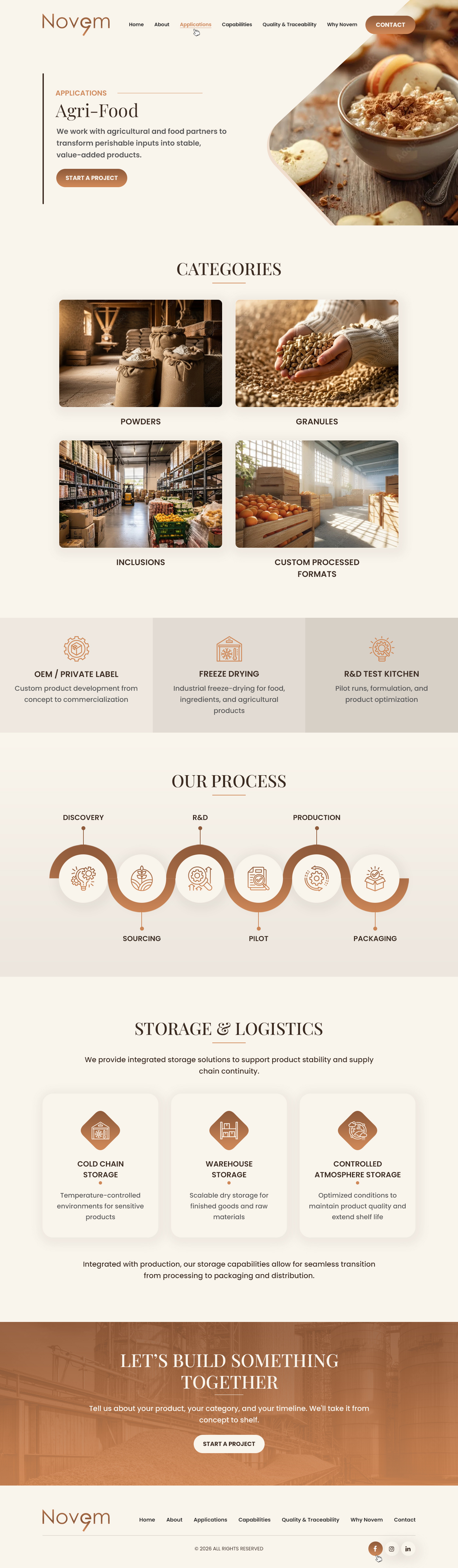 Web Design par Dreams Designs pour Novem Canada | Design #37291987