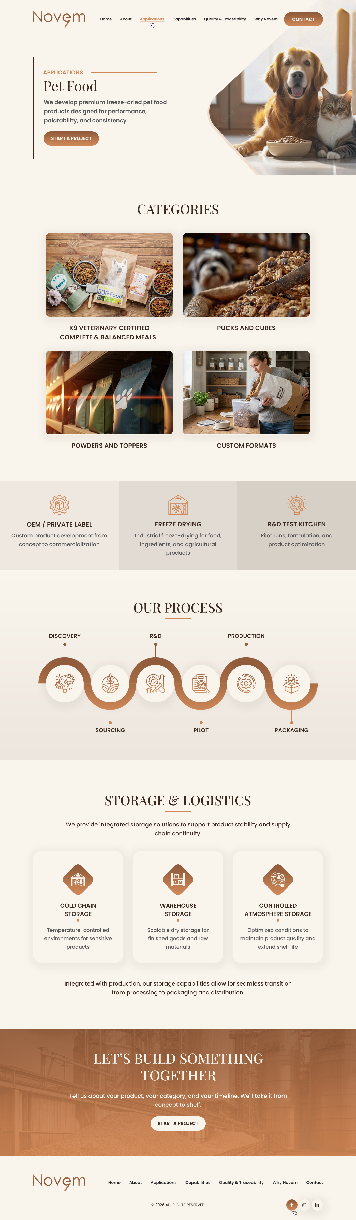 Web Design par Dreams Designs pour Novem Canada | Design #37291991