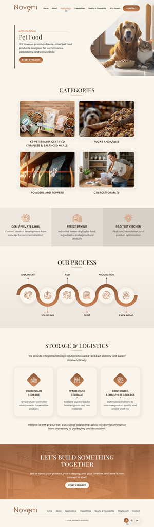 Web Design par Dreams Designs pour Novem Canada | Design : #37291991