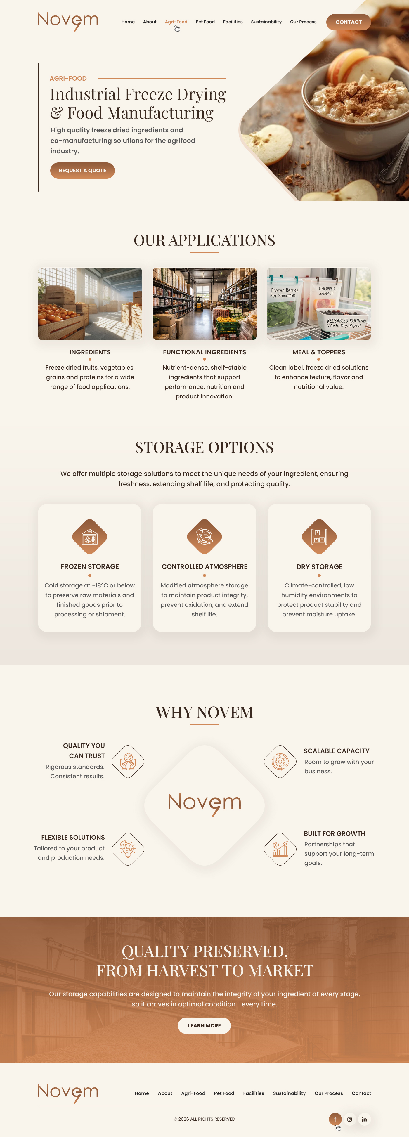 Web Design par Dreams Designs pour Novem Canada | Design #37299999