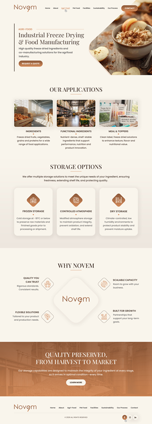 Web Design par Dreams Designs pour Novem Canada | Design : #37299999