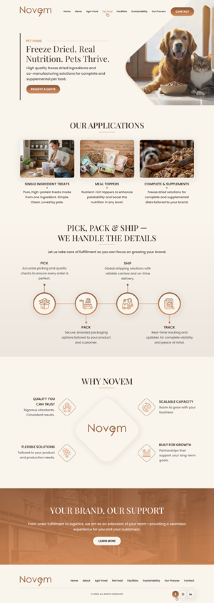 Web Design par Dreams Designs pour Novem Canada | Design : #37300000
