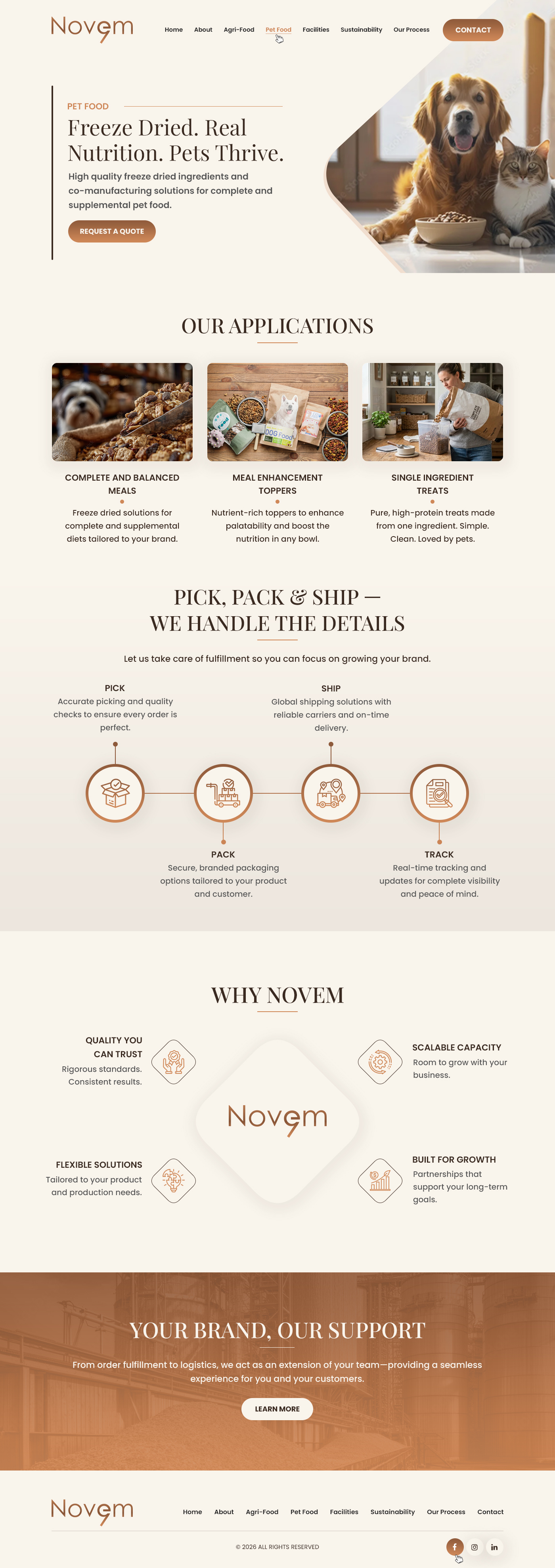 Web Design par Dreams Designs pour Novem Canada | Design #37300426