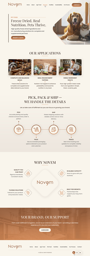 Web Design par Dreams Designs pour Novem Canada | Design : #37300426