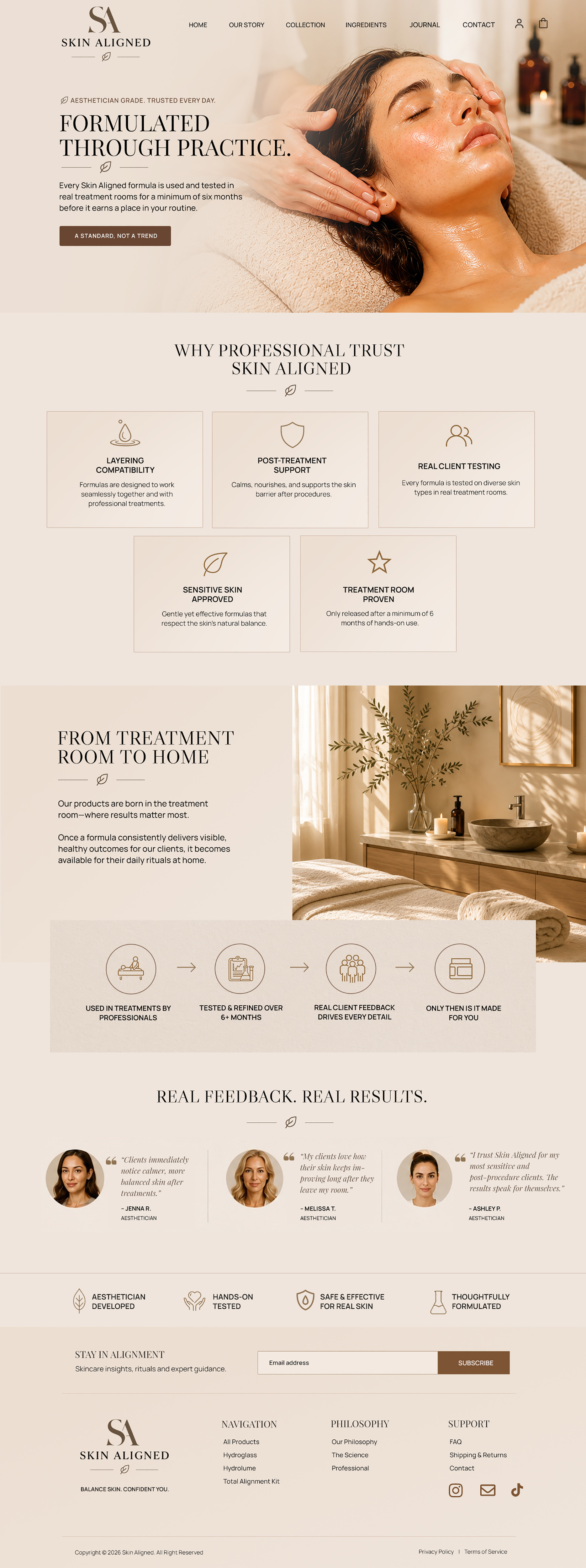Diseño Web por Blue Sparrow para Skin Aligned  | Diseño #37262997