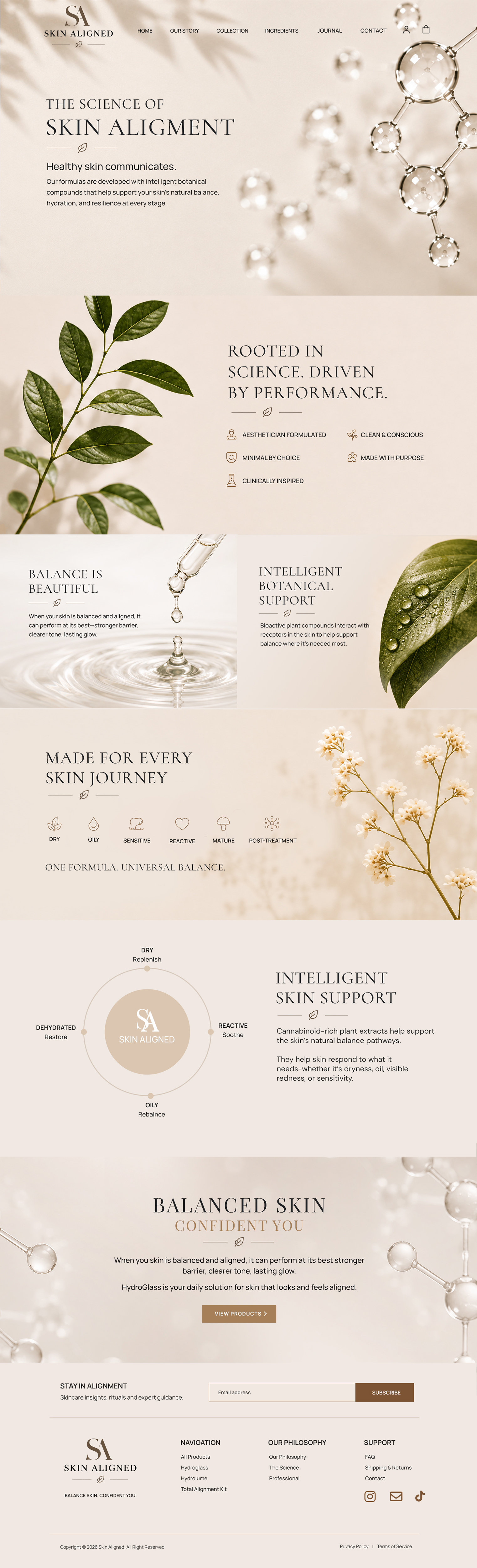 Web-Design von Blue Sparrow für Skin Aligned  | Design #37262998