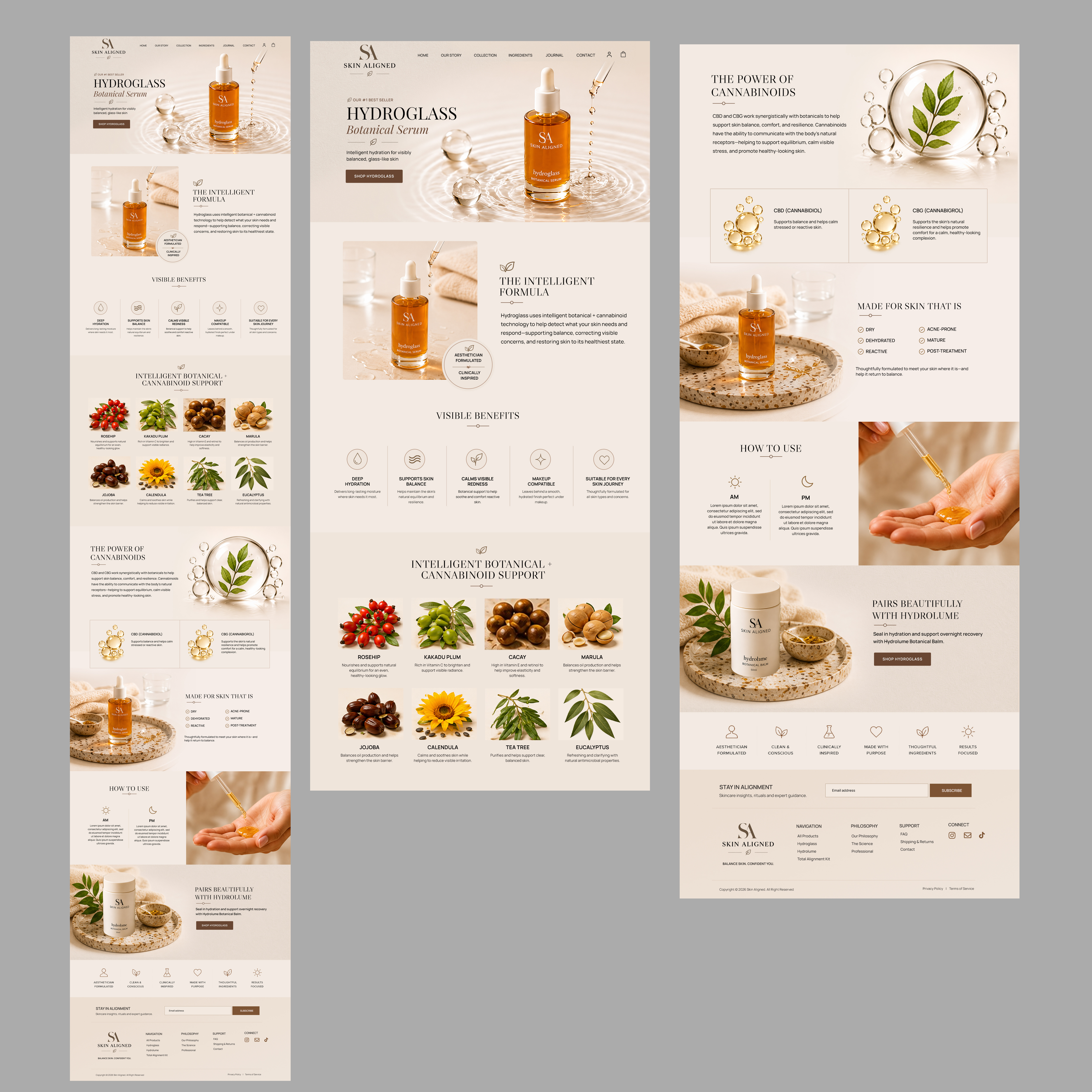 Diseño Web por Blue Sparrow para Skin Aligned  | Diseño #37263831